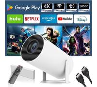 Mini Proiettore 4K, Proiettore Portatile Android 11, 1080P FHD, WiFi 6 Bluetooth