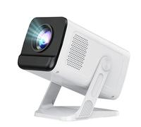 Mini proiettore Android 11 supportato 4K con WiFi 6 e Bluetooth 5.4 | 400 ANSI lumen | Keystone automatico | Proiettore portatile per film all'aperto per iPhone, Netflix, campeggio, camera da letto e