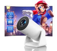 Mini Proiettore【Auto Keystone & Tiro Corto】25000 Lumen WiFi Bluetooth Portatile Videoproiettore Supporto 1080P Full HD, WiMiUS Proiettori Soffitto 270° Ruotabile, Proiettore da Esterno