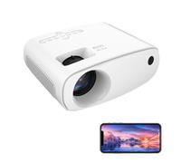 Mini proiettore con WiFi e Bluetooth - Proiettore cinematografico portatile per esterni 1080P Full HD compatibile con HDMI/telefono/tablet/laptop/TV Stick/PS4