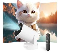 Mini proiettore con WiFi e Bluetooth, proiettori portatili con mouse, 40-200 pollici Smart Outdoor Movie Projector 4K 1080P, 180 ° girevole per la casa Vedio proiettore compatibile con HDMI/USB