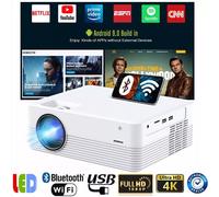 Mini Proiettore FHD 1080P Proiettore LED WiFi Bluetooth Android TV Home Cinema
