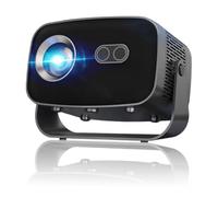 Mini proiettore intelligente con WiFi 6 e Bluetooth, Android 13 app integrate, chiave di volta automatica e messa a fuoco elettrica, supporto 4K, proiettore portatile per camera da letto, soffitto