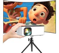 Mini proiettore LCD portatile da 7500 lumen, schermo da 100 pollici, compatibile con TV Stick, telefono, giochi, HDMI, AV, diapositiva per film all'aperto