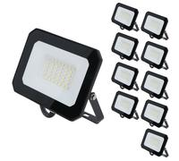 Mini proiettore LED da 30 Watt illuminazione giardino 2400 lumen IP65 + staffa