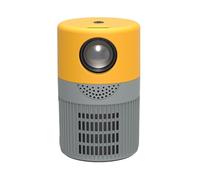 Mini proiettore LED P400, proiettore portatile, proiettore video | Risoluzione 480 x 360, supporta 1080p, 16-100", USB, protezione per gli occhi, cinema, campeggio, feste, bambini. Giallo
