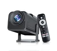 Mini proiettore nativo 1080P, WiFi, Bluetooth 5.4, supporta 4K, Keystone automatico, tiro corto, funziona con Netflix, YouTube, Prime Video, bianco, per camera da letto, cinema all'aperto, campeggio