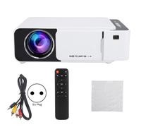 Mini proiettore per home cinema con Bluetooth 5.1, audio ottimizzato, portabilità, supporto per dispositivi di streaming e schermo panoramico da 30