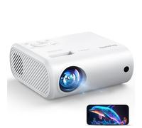 Mini proiettore portatile 20000 Lux, Supporta 1080P il Mirroring Cablato, compatibile con Windows/iOS/Android/HDMI/USB (1080P)