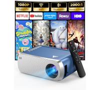 Mini Proiettore Portatile 4k, 1080P FHD Proiettore WiFi e Bluetooth 5.4, Videoproiettore Home Cinema da Esterno con HDMI per Telefono/HDMI/USB/TV Stick