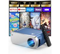 Mini Proiettore Portatile 4k, 1080P FHD Proiettore WiFi e Bluetooth 5.4, Videoproiettore Home Cinema da Esterno con HDMI per Telefono/HDMI/USB/TV Stick