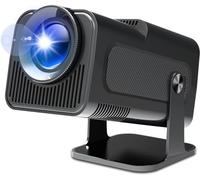 Mini proiettore portatile HY320N 1080P con decodifica 4K, WiFi 6, Bluetooth 5.0, Android 11, rotazione 180°, correzione trapezoidale, schermo fino a 150"