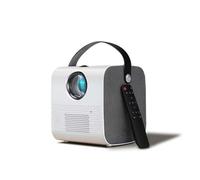 Mini proiettore portatile, proiettore mobile HD 1080P, proiettore per ufficio WiFi domestico, wireless con schermo mobile stesso, 1280 x 720p, 360 ° senza angoli morti, distanza di controllo remoto 10