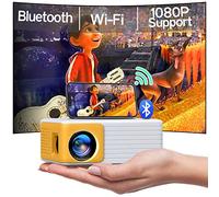 Mini Proiettore WiFi Bluetooth, YOTON Y3 Portatile Proiettore 15000 Lumens, Videoproiettore 4K Supporto Full HD 1080P, Zoom 50% e keystone ±50°, compatibile con telefoni iOS e Android/PC/Fire Stick