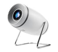 Mini proiettore wireless con WIFI e Bluetooth, girevole a 180° 4K 1080P Smart Movie Proiettore Supporto 130 '' Schermo Keystone automatico Uso interno ed esterno Compatibile con HDMI/USB/Smartphone/PC