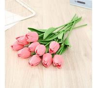 Mini PU Tulips Bouquet Fiori artificiali, romanticismo ed eleganza, suggerimento di regali per gli esseri cari, per l'evento e la decorazione della casa con ogni desiderio simbolizzato (#9)
