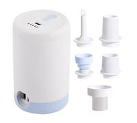 Mini Pump, Air Inflator, Cordless Extractor, ABS Lightweight Build, 4.17x2.52 inches, for Sleeping Pads, Clothes, Comforters, Kayak, Raft, Soccer, RV, Bike, Basketball, Truck Use