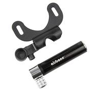 mini pump "airbone", for FV/DV with adapter to A/V, 49 g only, black/silver, with bracket, max. 100 PSI / 7 bar, box