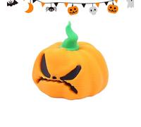 Mini Pumpkins - Spooky Ghost Pumpkin Ornaments for Halloween Decoration, Small Cute Figurine Indoor and Outdoor Use | Perfect Tabletop, Porch, Mantel, Garden, Kitchen, or Office Desk