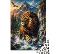 Mini puzzle con cascata, 1000 pezzi, per adulti, decorazione per la | 38 x 26 cm, puzzle in cartone per gli amanti dello stress, puzzle intellettuale, regalo per amici, decorazione per il