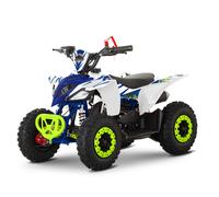 Mini Quad Bambino 49cc 50cc Storm Beneo Furios Hiro Miniquad Bianc/Blu 3/7 anni