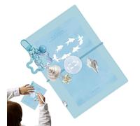Mini Quaderno Ad Anelli | a 5 Anelli Copertina Trasparente in PVC a Fogli Mobili Ricaricabile | Diario Quotidiano Registro Manuale | per Adulti Studenti Ufficio Registri Giornalieri Scrapbooking