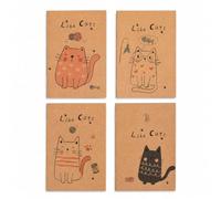 Mini Quaderno con Motivi Simpatici Non Rigate per Schizzi E Appunti Rapidi Adatto per Scuola E Uso Personale, Gattini carini, size to 3