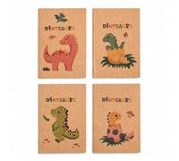 Mini Quaderno con Motivi Simpatici Non Rigate per Schizzi E Appunti Rapidi Adatto per Scuola E Uso Personale, Mondo dei dinosauri, size to 2
