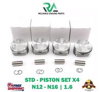 Mini R55 R56 R57 R58 R59 R60 R61 1.6L Benzina N16B16 N12B16 Pistone X4 Set STD