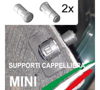 MINI R56 R56N COPPIA Perno ASSE ripiano finestrino posteriore CAPPELLIERA 2PZ