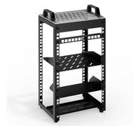 Mini rack da 10 pollici, 8U Desktop Server Rack, 200 mm di profondità con ripiano regolabile, per NAS, switch, router, pannello patch, home lab e dispositivi AV