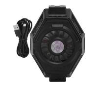 Mini radiatore portatile per telefono, batteria ricaricabile, compatibilità universale con LED RGB, raffreddamento assistito da ventola, leggero per