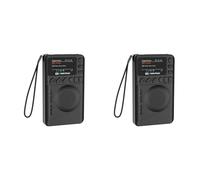 Mini Radio Digitale Dab FM con Schermo Colore Ricaricabile Altoparlante MP3 Presa Cuffie per Campeggio Escursionismo Viaggi
