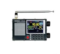 Mini radio digitale portatile, compatta e leggera, radio FM ricaricabile tramite USB, per chip TEF6686, per lavoro domestico (nero)