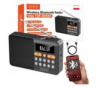 Mini radio FM Bluetooth portatile a batteria, altoparlante wireless da cucina Ze