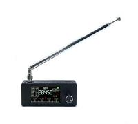 Mini radio leggera SI4732 con durata della batteria di oltre 10 ore, schermo da 1 9 pollici per una ricezione chiara attraverso AM FM e altre bande (nero-tirante)