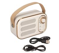 Mini radio portatile, elegante altoparlante Bluetooth retrò per le tue avventure quotidiane