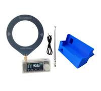 Mini radio SI4732 a banda intera LSB USB AM FM HF SW MW VHF Radio tascabile portatile Custodia trasparente con staffa 3D