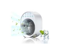 Mini raffrescatore d'aria portatile, ventilatore silenzioso ricaricabile tramite USB per camera da letto, umidificatore evaporativo compatto