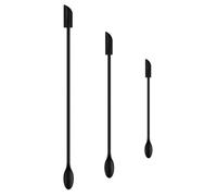 Mini raschietto per barattoli palette silicone per cucina Spatola in silicone piccola,3Pz Doppie Punte Multifunzionali Mini Spatole Raschietto da Cucina Cucchiai Lunghi,Spatola l'Ultima Goccia,3Misure