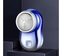 Mini rasoio elettrico da viaggio, per uomo e donna, ricaricabile tramite USB, tascabile, lavabile, portatile, indolore, senza fili, rasoio per barba e viso