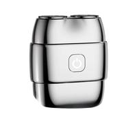 Mini Rasoio Elettrico - Elettrici da Uomo - Design Rotativo Compatto a Due Testine con Batteria Ricaricabile di Lunga Durata per Rasatura Viso e Cura della Barba