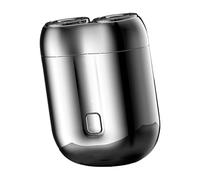 Mini rasoio elettrico - governare ovunque senza sforzo, design compatto impermeabile da viaggio, finitura elegante, ricaricabile tramite USB + uso a secco bagnato, struttura resistente in acciaio