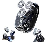 Mini rasoio elettrico portatile da viaggio, per uomini e donne, rasoio elettrico lavabile tascabile, ricaricabile USB, regalo per padre marito (nero)