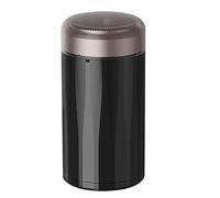 Mini rasoio elettrico portatile, lavabile, ricaricabile di tipo C, rasoio da barba, impermeabile, IPX7, facile da usare con un solo pulsante, per casa, auto, viaggi (nero)