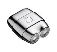 Mini Rasoio Elettrico | Rasoio Elettrico da Uomo | Design Rotativo Compatto a Due Teste con Batteria Ricaricabile di Lunga Durata per Rasatura Del Viso e Cura della Barba