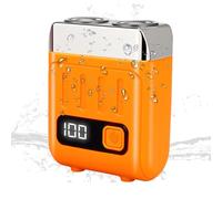 Mini Rasoio Elettrico - Rasoio Galleggiante Portatile A Doppia Testa | Ricaricabile Impermeabile Rotante A 360° | Regolabarba Facciale Da Uomo Per Viaggi A Casa, Auto, Hotel All'aperto