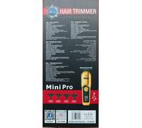 MINI RASOIO ELETTRICO REGOLA BARBA TAGLIA CAPELLI BATTERIA RICARICABILE 4PETTINI