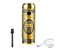 Mini Rasoio Portatile con Lame 2 Rotanti Design Vintage Ricarica USB