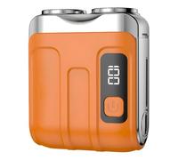 Mini rasoio portatile El Ectric da uomo, da viaggio, tascabile, ricaricabile tramite USB, impermeabile, El Ectric Ra Zor, per uomo, viso, casa, auto, fuori ghiaccio, SzL116 (arancione, 5 x 2,4 x 5,9